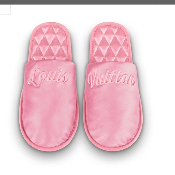 SOLD‼️🎉🥳2XHP🎉🥳 Louis Vuitton gorgeous pink slippers - Picture 4 of 12